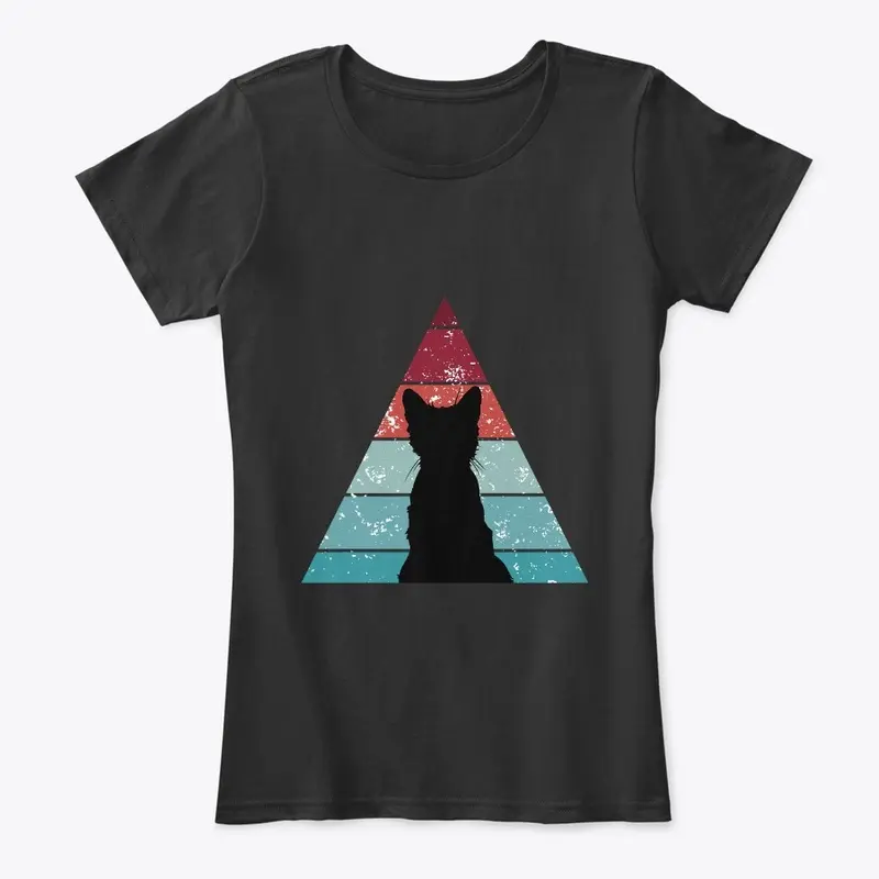 Retro Kitty Triangle